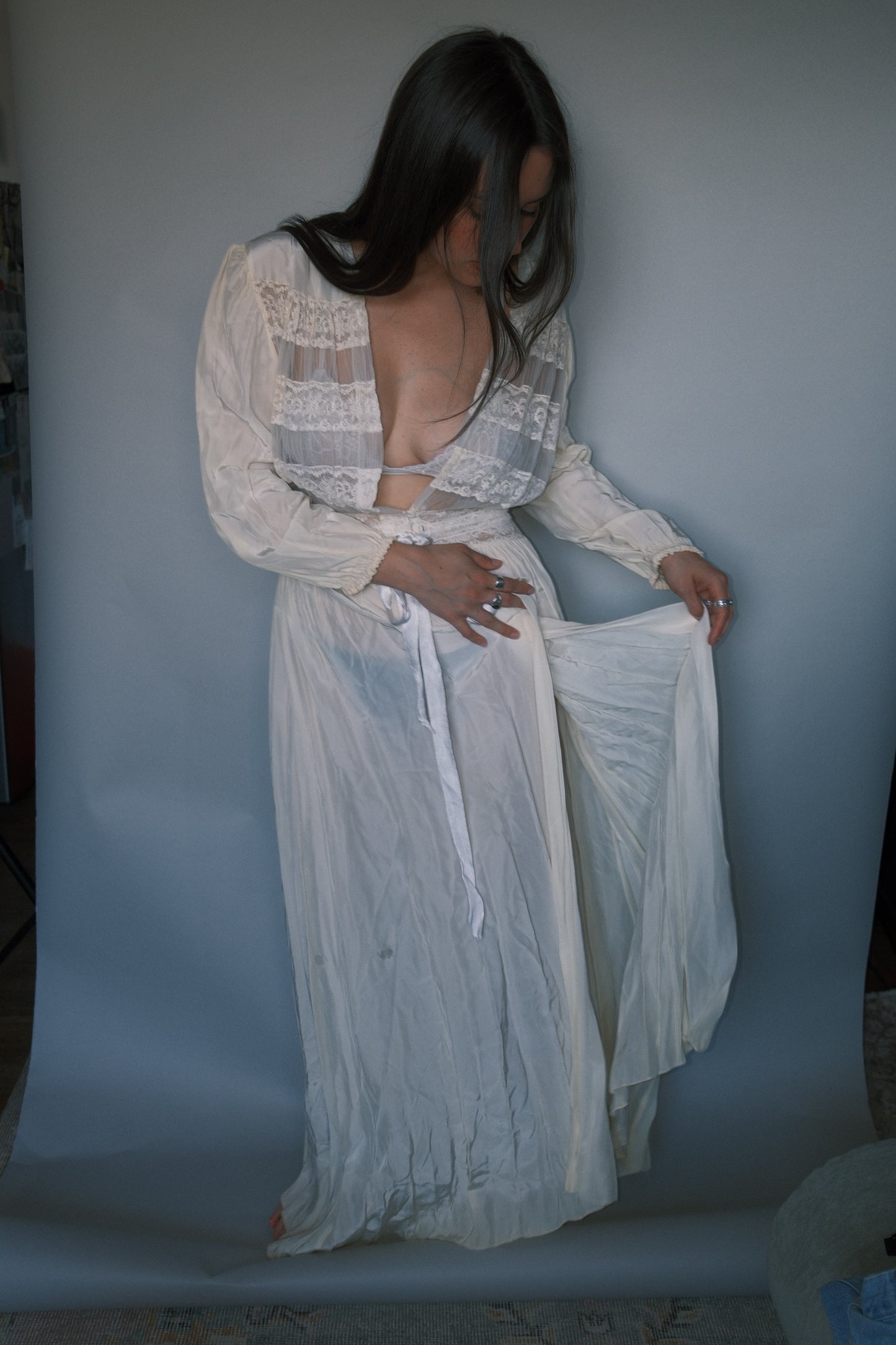 Vintage bridal cover up