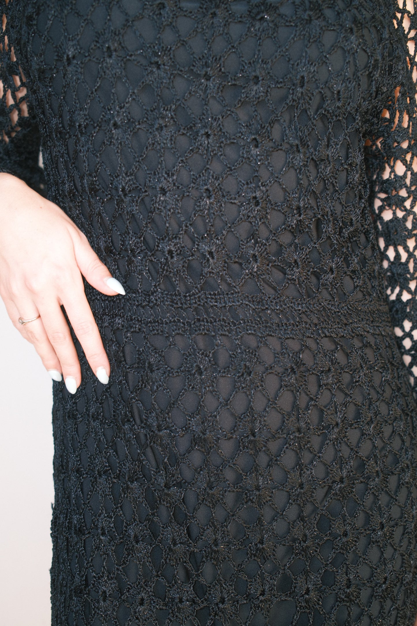 Black beaded dress