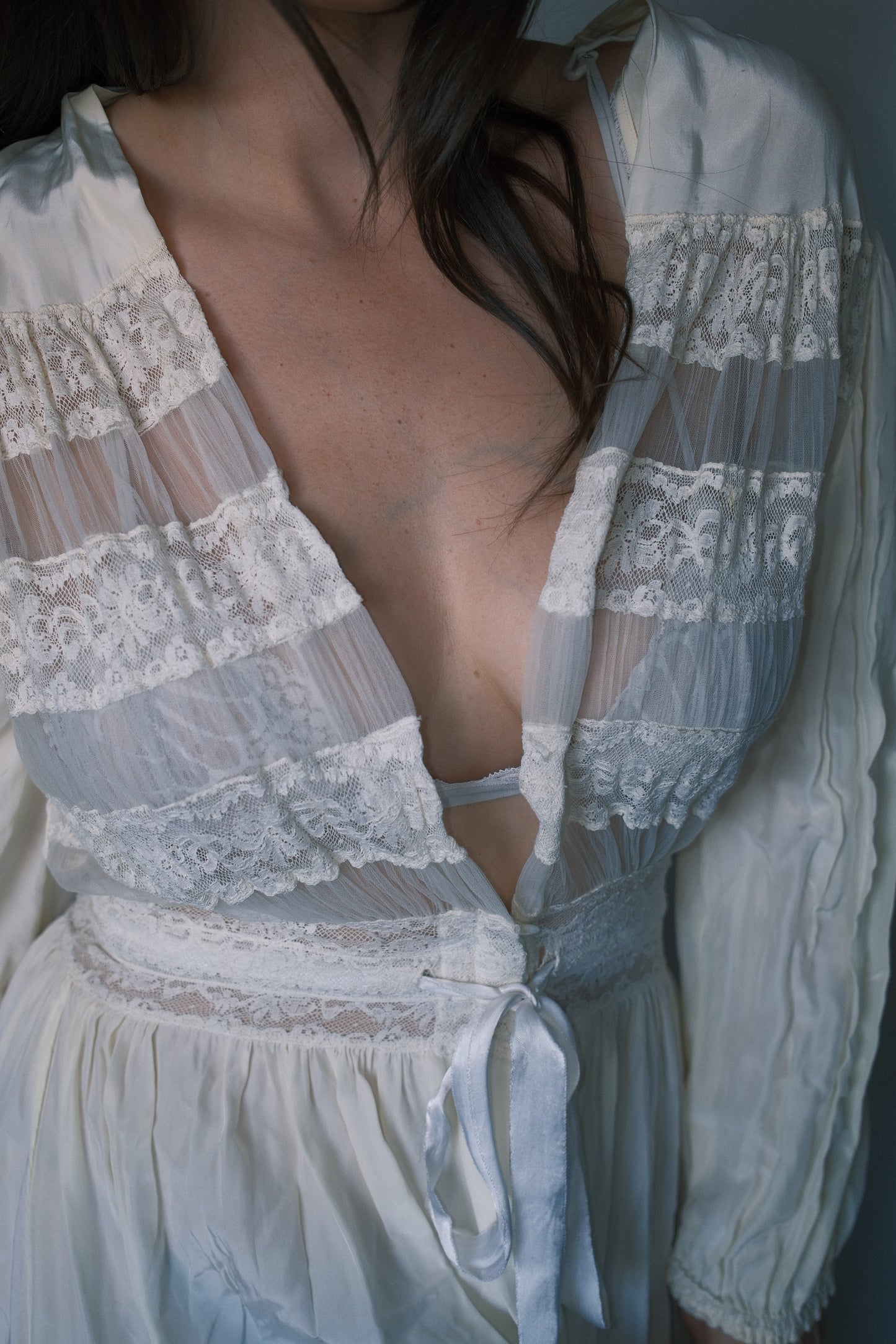 Vintage bridal cover up