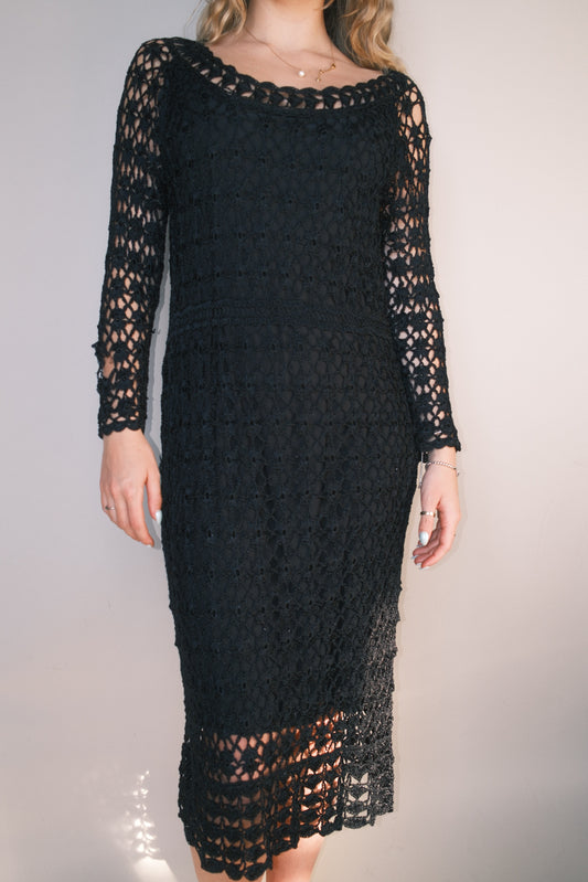 Black beaded dress