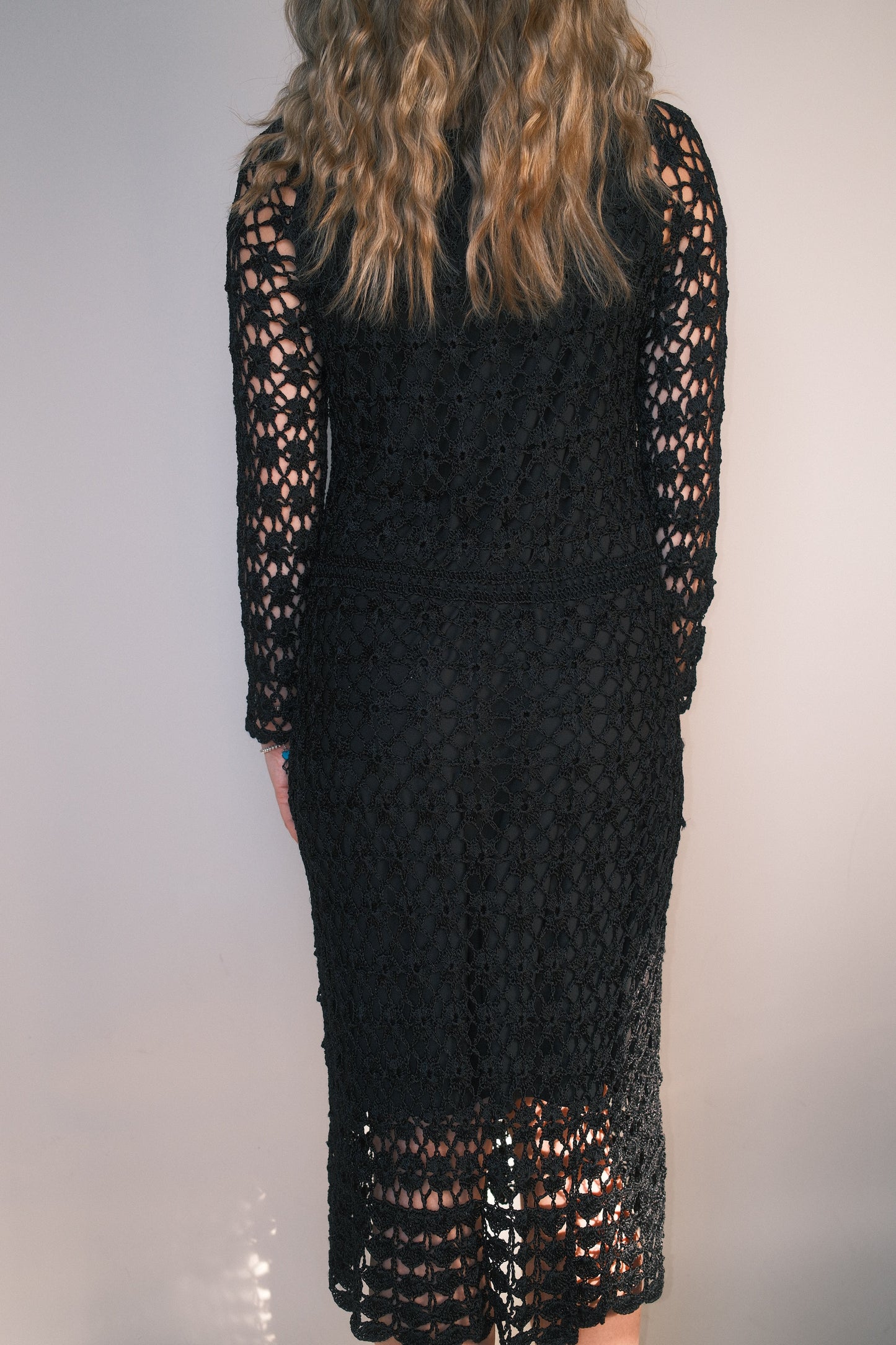 Black beaded dress
