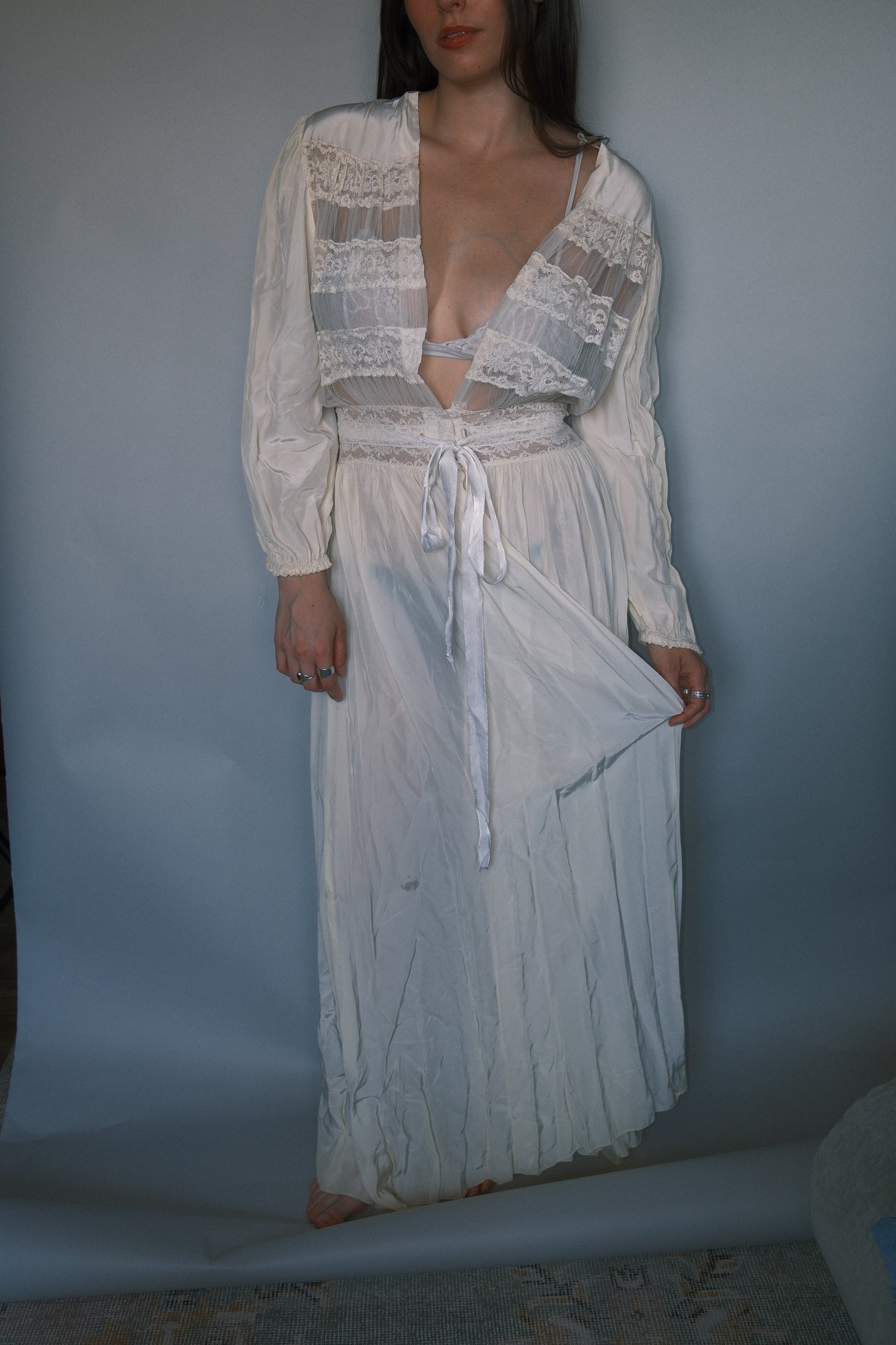 Vintage bridal cover up